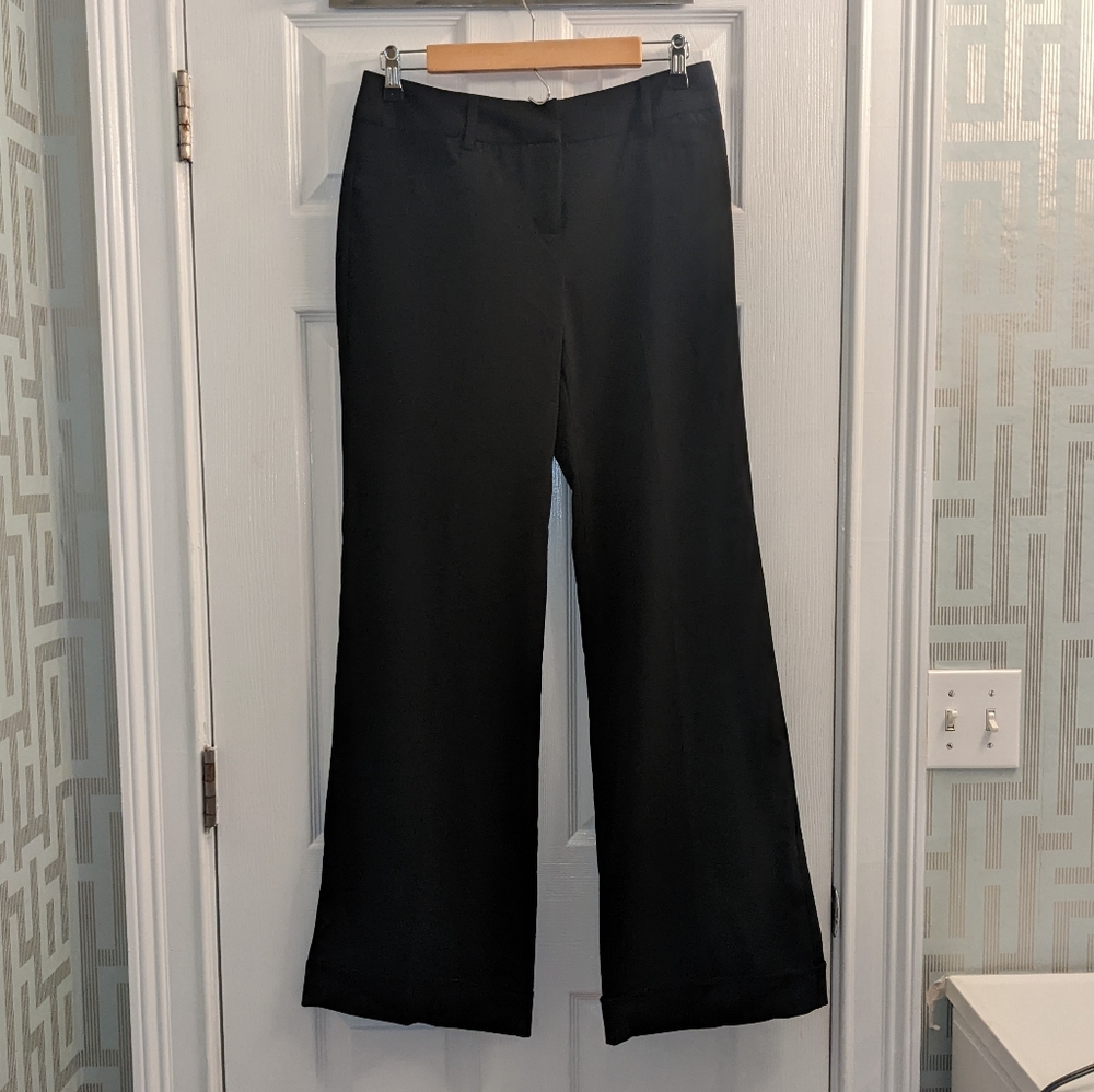 NWT Sz 9 Wide Leg Trousers black work pants
